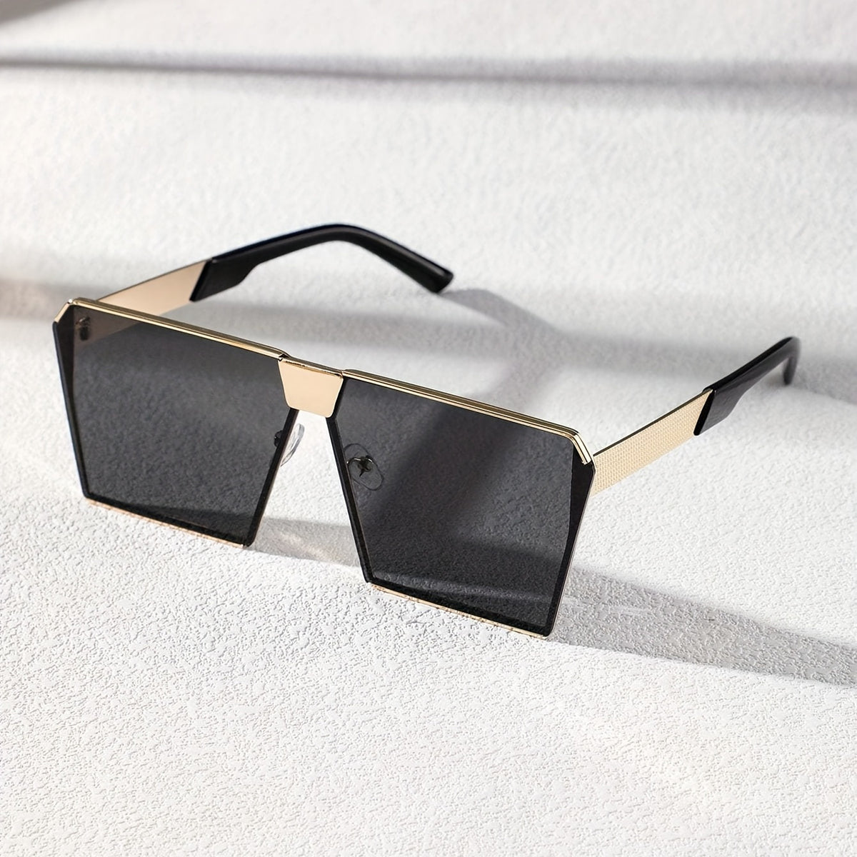 Stylish Men's Square Frame Fashion Glasses - Perfect for Driving, & Parties | Durable Copper Frame with Decorative PC Lenses