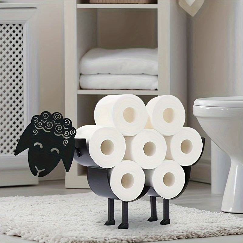 1pc Toilet Paper Holder, Funny Animals Toilet Paper Organizer, Toilet Paper Tissue Storage Rack, Freestanding Bathroom Toilet Paper Holder, Bathroom Decor