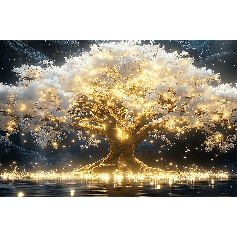 5D Diamond Painting Kit - Sparkling Round Rhinestone Landscape Theme, Creative DIY Craft, Home Decor, Unique Holiday Gift