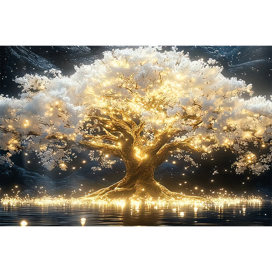 5D Diamond Painting Kit - Sparkling Round Rhinestone Landscape Theme, Creative DIY Craft, Home Decor, Unique Holiday Gift