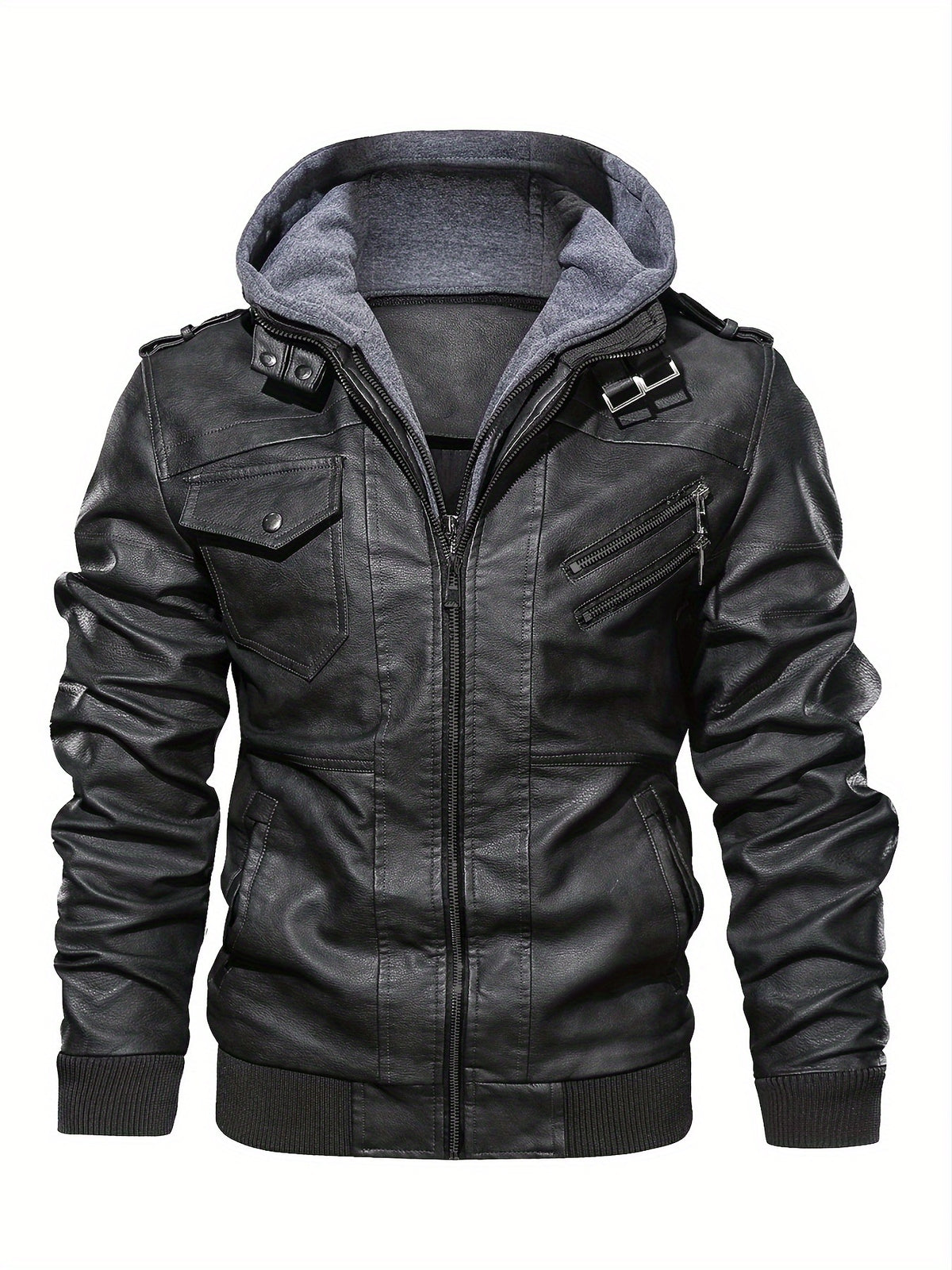 Men's Premium Jacket - Hooded, Zip-Up, Long Sleeve with Pockets | Stylish & Durable for Fall & Winter | Casual Streetwear for Men