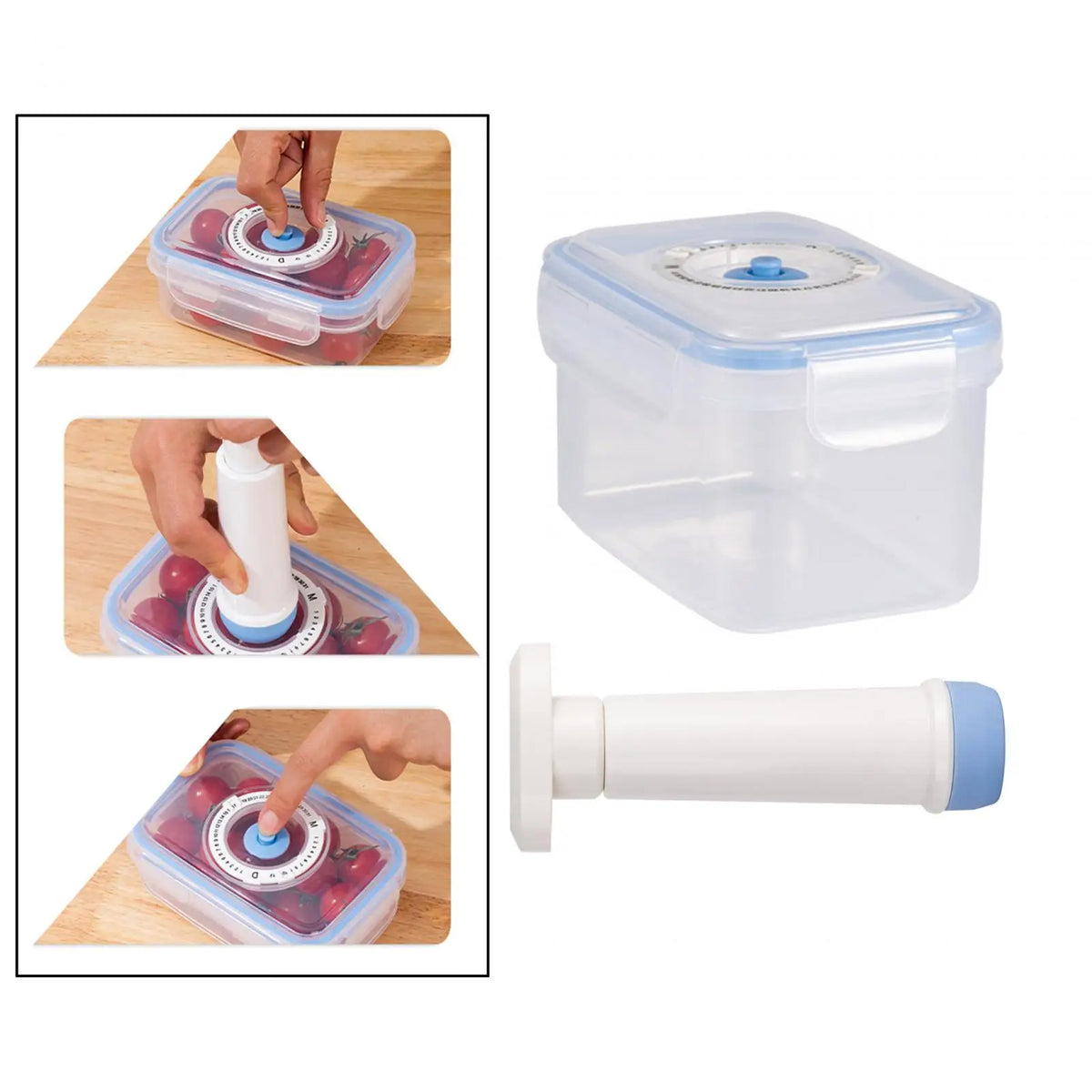 Vacuum Container Frige Multipurpose Airtight Oven Leakproof Vacuum Seal Container for Kitchen Fruits Vegetables Dry Foods Rice