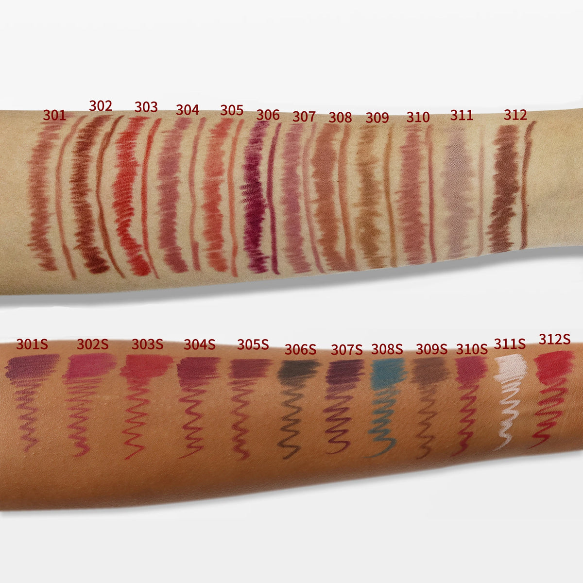 24colors Smooth Lip Liner Waterproof Long Lasting Vegan Cruelty-free Non Stick Cup Easy to Colored Lipliner Makeup