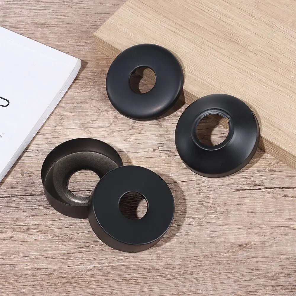 Black Stainless Steel Water Pipe Wall Covers Shower Chrome Finish Faucet Decorative Cover Kitchen Bathroom Accessories