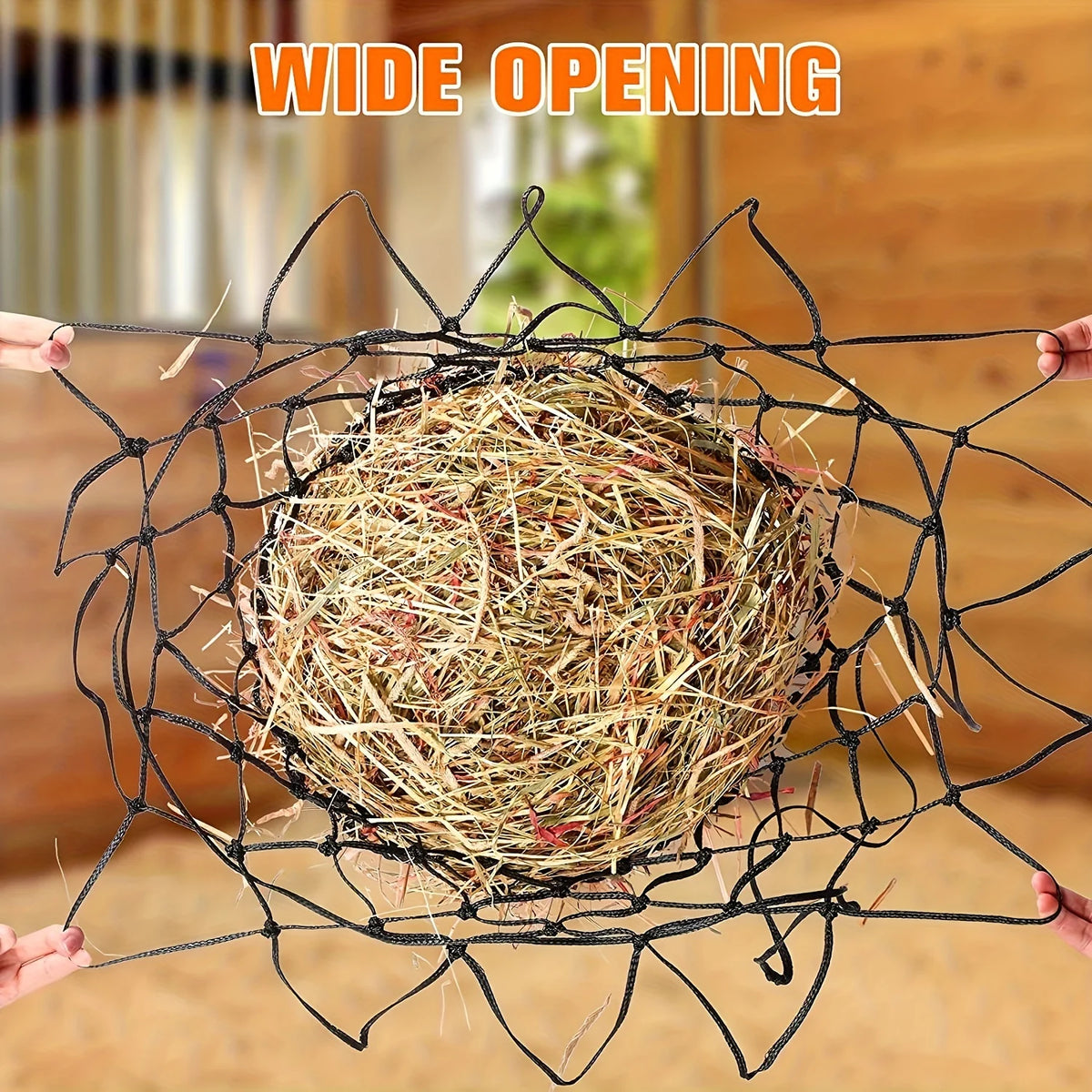 2pcs Horse Hay Net, Slow Feed Hay Bag, Feeding Net for Horse Sheep Donkey