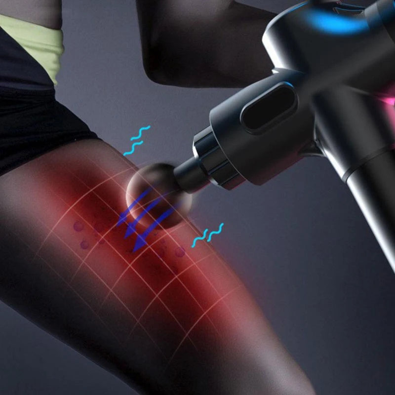Deep Tissue Muscle Massage Gun BRUSHLESS Body Shoulder Neck Massager Exercising Athletes Relaxation Slimming Pain Relief