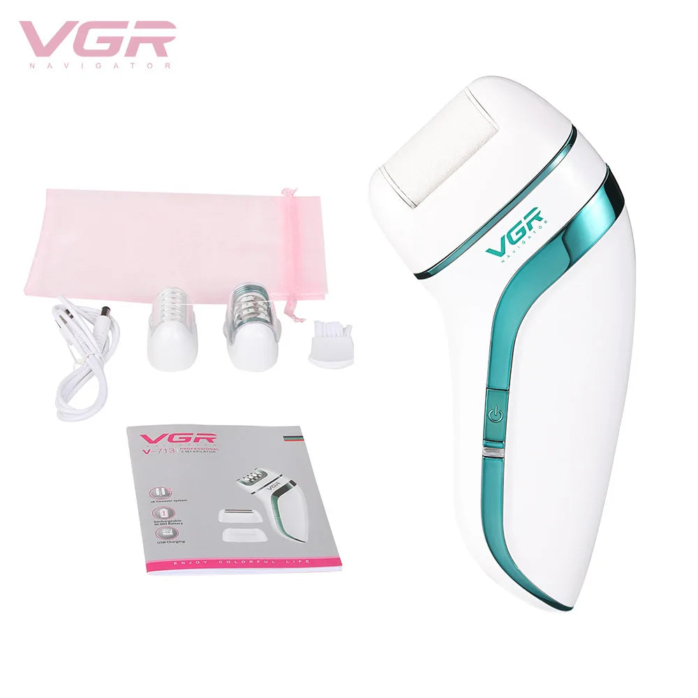 3 in 1 Rechargeable Epilator For Women Facial Hair Remover Female Epilator Face Depilation Leg Body Shaver Callus Remover