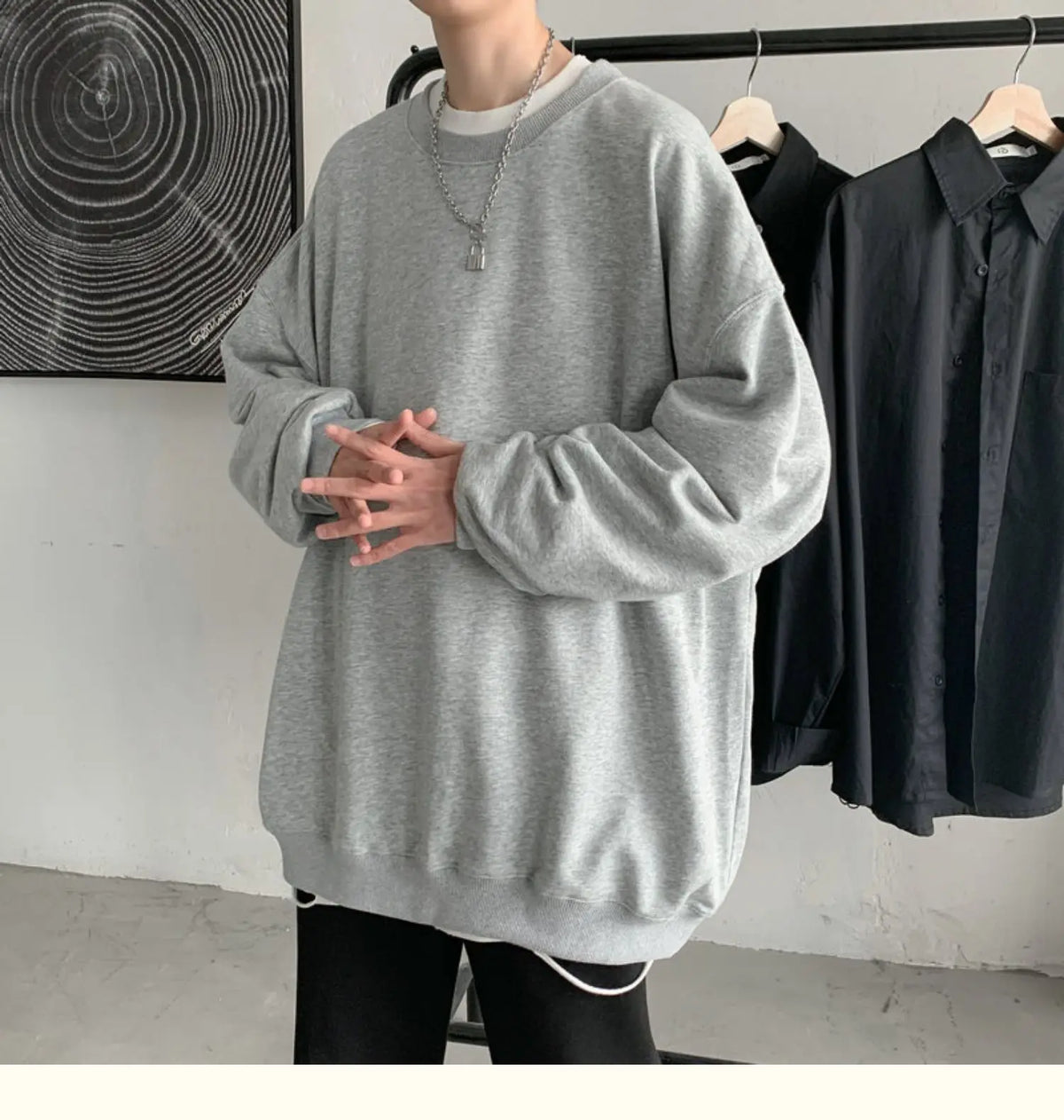 2025 Hoodies Sweatshirt Mens Black White Hip Hop Punk Pullover Streetwear Casual Fashion Clothes Mens Oversized Korean Harajuku
