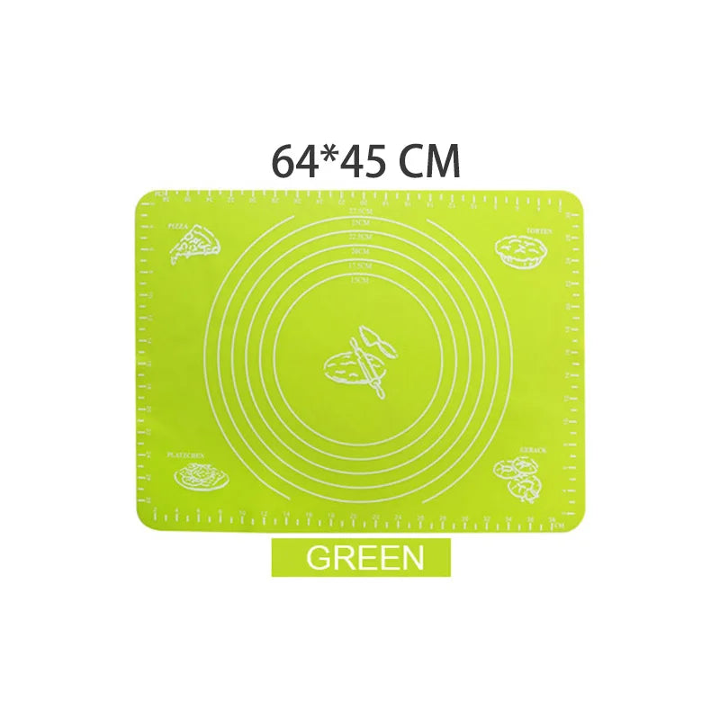 Silicone Baking Mat Kneading Dough Mat Pizza Cake Sheet Liner Kitchen Cooking Grill Gadgets Bakeware Table Mats Pad Pastry Tools
