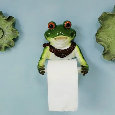 Resin Animal Toilet Paper Stand Resin Dog Dinosaur Elephant Frog  Paper Towel Holder  Paper Cover Box  Kitchen Paper Holder