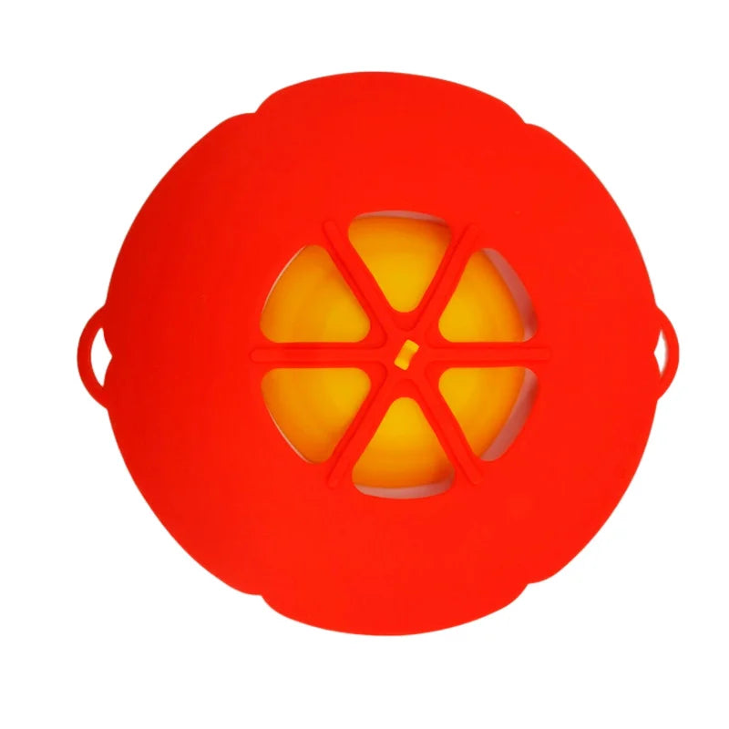 Silicone Lid Spill Stopper Cover For Pot Pan Kitchen Accessories Cooking Tools Flower Cookware Home Kitchen 26cm