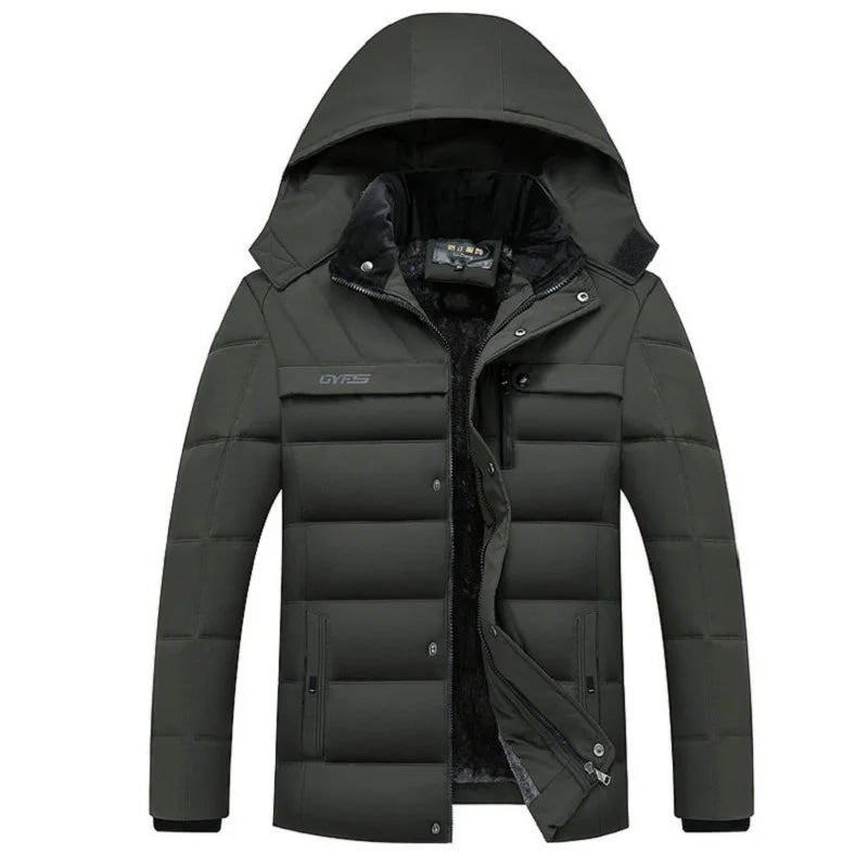New Winter Jacket Men -15 Degree Thicken Warm Men Parkas Hooded Fleece Man's Jackets Outwear Cotton Coat Parka Jaqueta Masculina