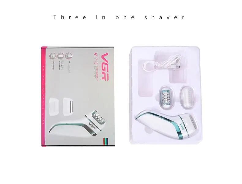 3 in 1 Rechargeable Epilator For Women Facial Hair Remover Female Epilator Face Depilation Leg Body Shaver Callus Remover