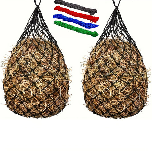 2pcs Horse Hay Net, Slow Feed Hay Bag, Feeding Net for Horse Sheep Donkey