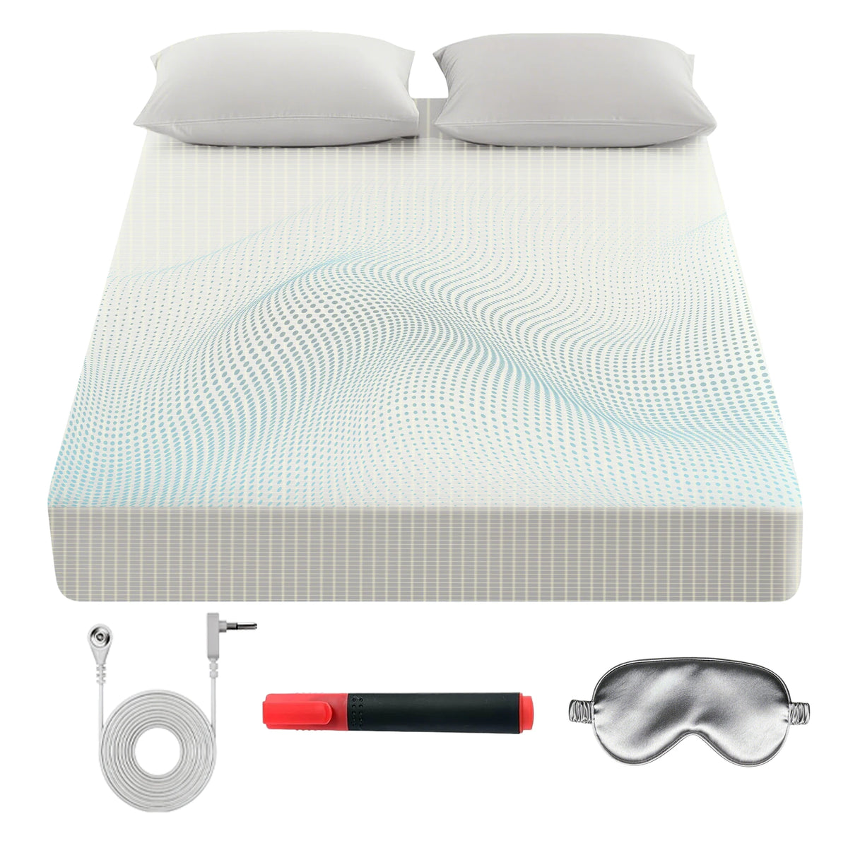 Grounding Fitted Sheet Queen Size Earth Grounding Sheets Conductive Grounded for Better Sleep