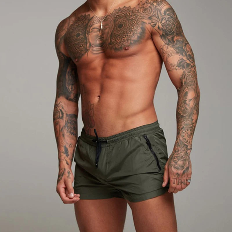 2025 Men  Casual Shorts New Gyms Fitness Bodybuilding Shorts Mens Summer Casual Cool Short Pants Male Jogger Workout Beach