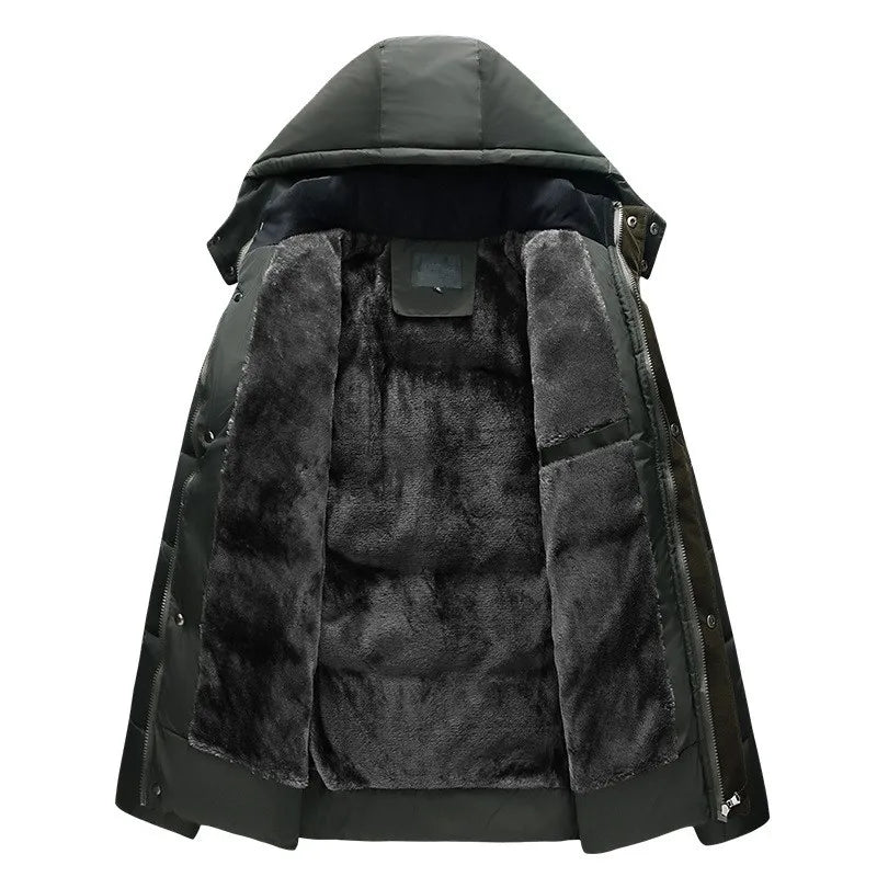 New Winter Jacket Men -15 Degree Thicken Warm Men Parkas Hooded Fleece Man's Jackets Outwear Cotton Coat Parka Jaqueta Masculina