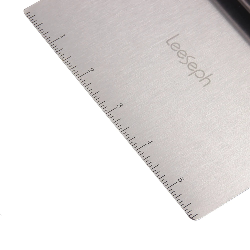 Leeseph Multi-purpose Stainless Steel Scraper & Chopper, Dough Scraper, Pizza Dough Cutter , kitchen tools