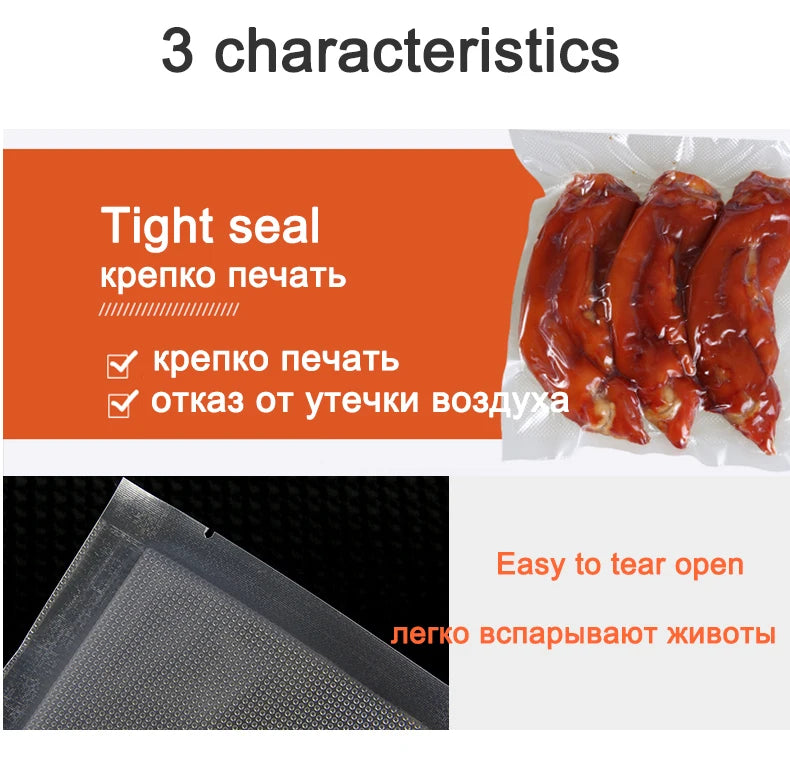 saengQ  LIFE Kitchen Food Vacuum Bag Storage Bags For Vacuum Sealer Food Fresh Long Keeping 12+15+20+25+30cm*500cm Rolls/Lot