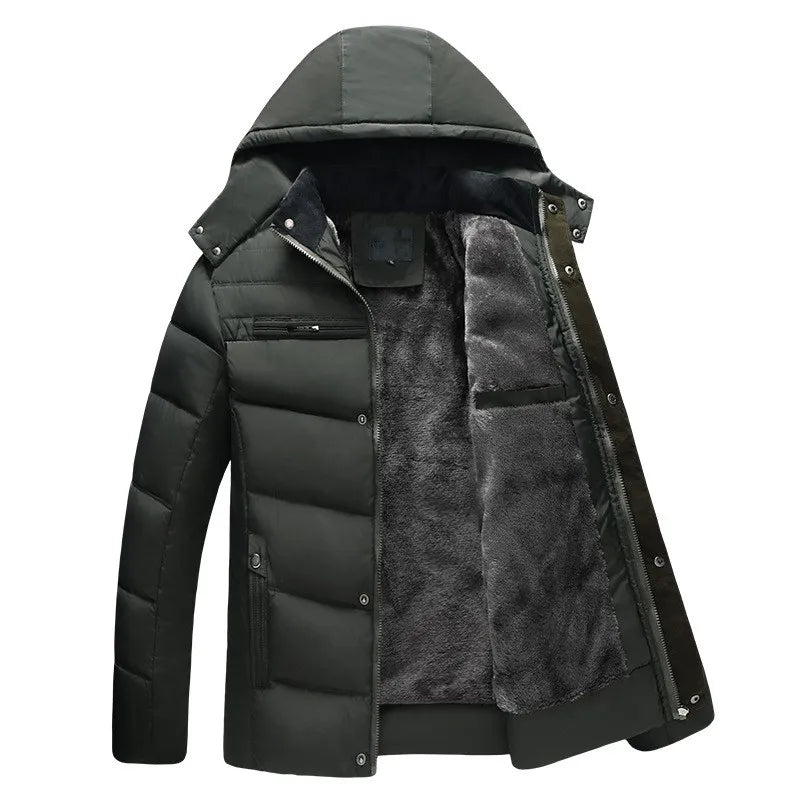 New Winter Jacket Men -15 Degree Thicken Warm Men Parkas Hooded Fleece Man's Jackets Outwear Cotton Coat Parka Jaqueta Masculina