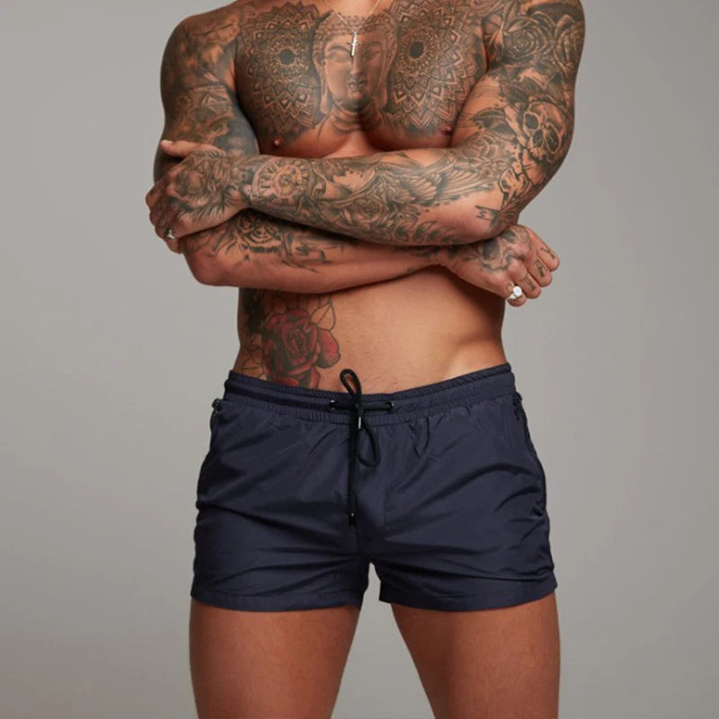 2025 Men  Casual Shorts New Gyms Fitness Bodybuilding Shorts Mens Summer Casual Cool Short Pants Male Jogger Workout Beach