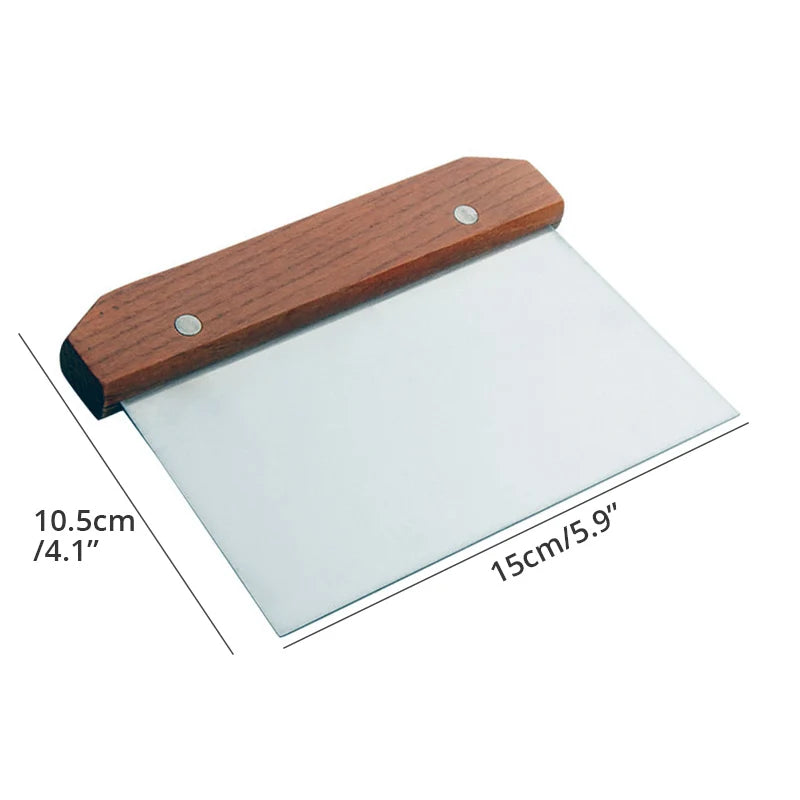 Leeseph Multi-purpose Stainless Steel Scraper & Chopper, Dough Scraper, Pizza Dough Cutter , kitchen tools