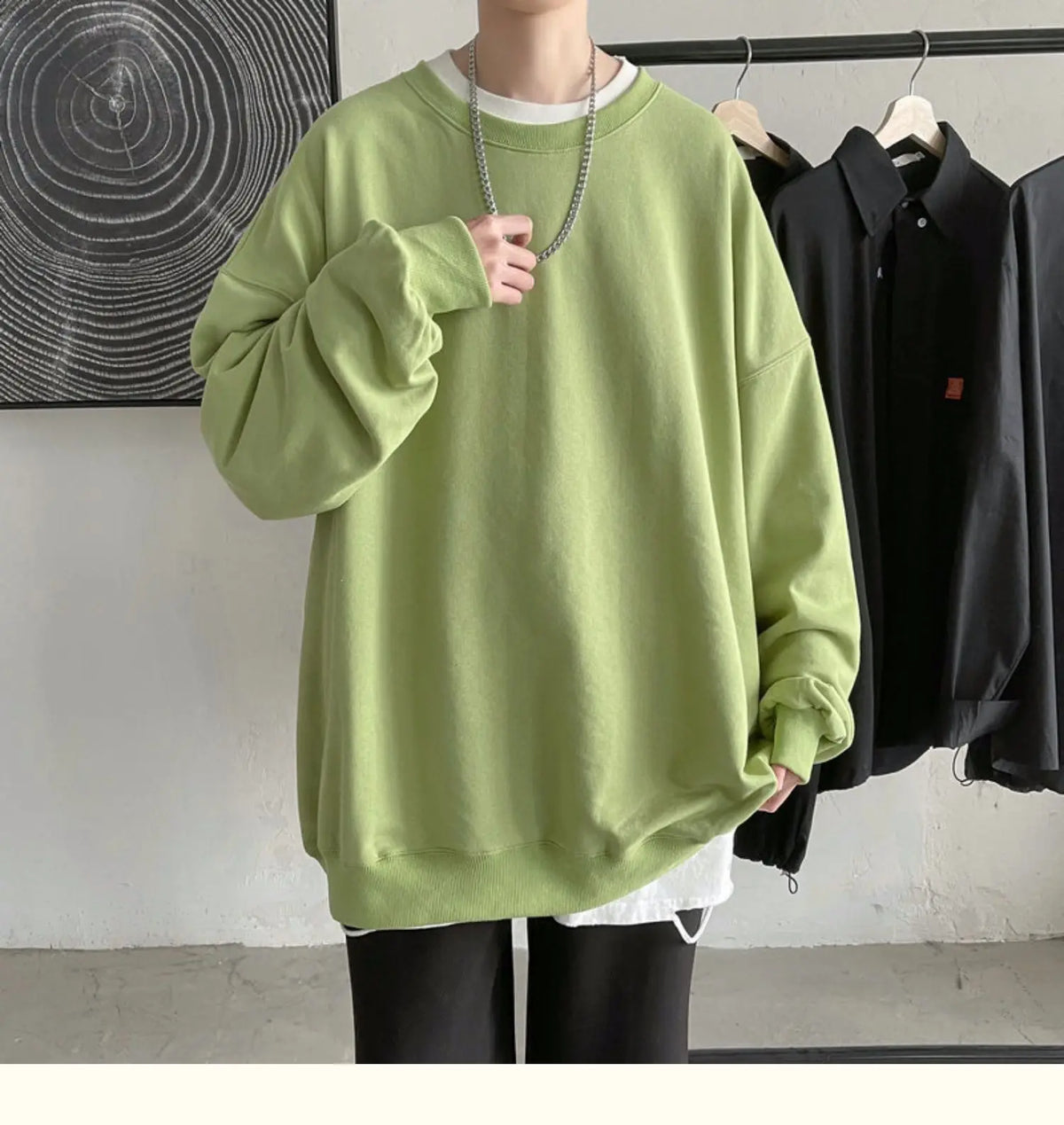 2025 Hoodies Sweatshirt Mens Black White Hip Hop Punk Pullover Streetwear Casual Fashion Clothes Mens Oversized Korean Harajuku