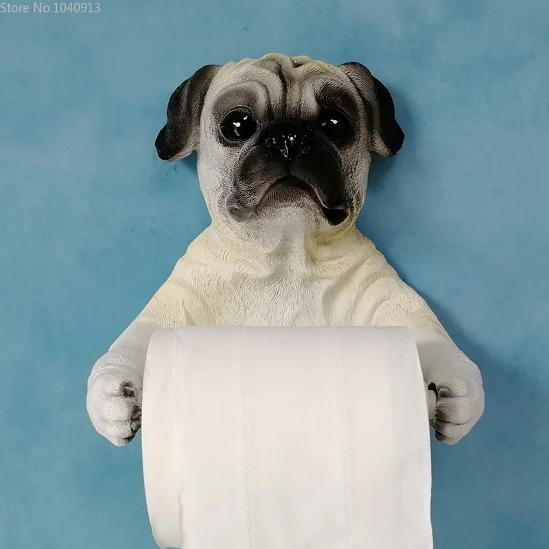 Resin Animal Toilet Paper Stand Resin Dog Dinosaur Elephant Frog  Paper Towel Holder  Paper Cover Box  Kitchen Paper Holder