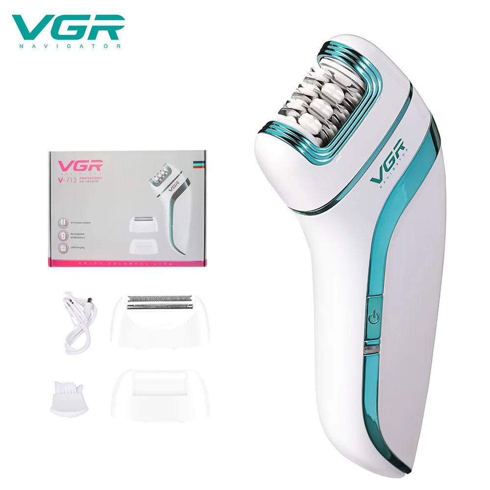 3 in 1 Rechargeable Epilator For Women Facial Hair Remover Female Epilator Face Depilation Leg Body Shaver Callus Remover
