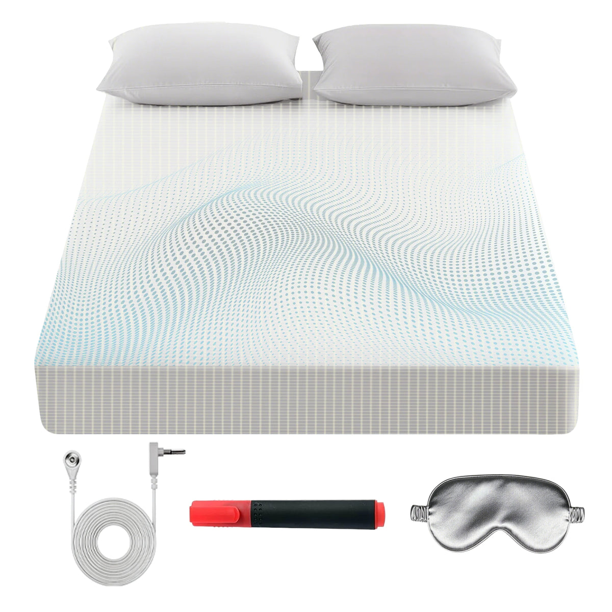 Grounding Fitted Sheet Queen Size Earth Grounding Sheets Conductive Grounded for Better Sleep