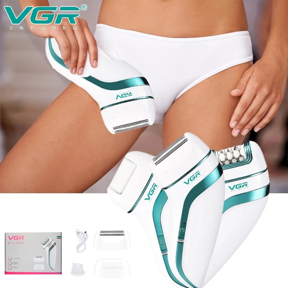 3 in 1 Rechargeable Epilator For Women Facial Hair Remover Female Epilator Face Depilation Leg Body Shaver Callus Remover