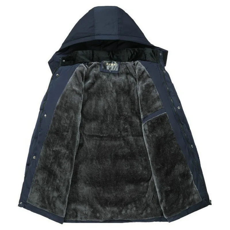 New Winter Jacket Men -15 Degree Thicken Warm Men Parkas Hooded Fleece Man's Jackets Outwear Cotton Coat Parka Jaqueta Masculina