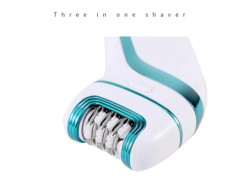3 in 1 Rechargeable Epilator For Women Facial Hair Remover Female Epilator Face Depilation Leg Body Shaver Callus Remover