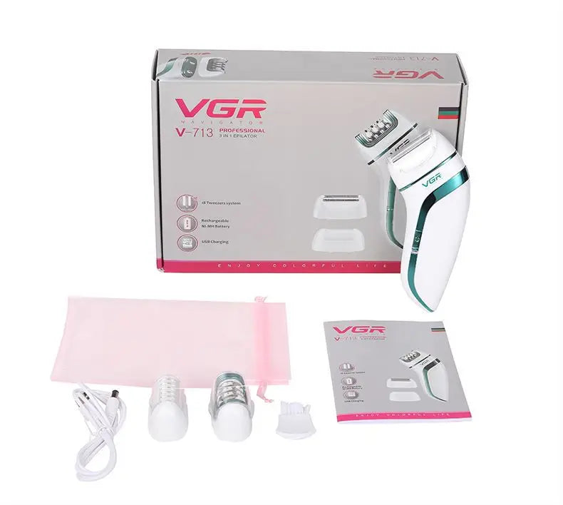 3 in 1 Rechargeable Epilator For Women Facial Hair Remover Female Epilator Face Depilation Leg Body Shaver Callus Remover