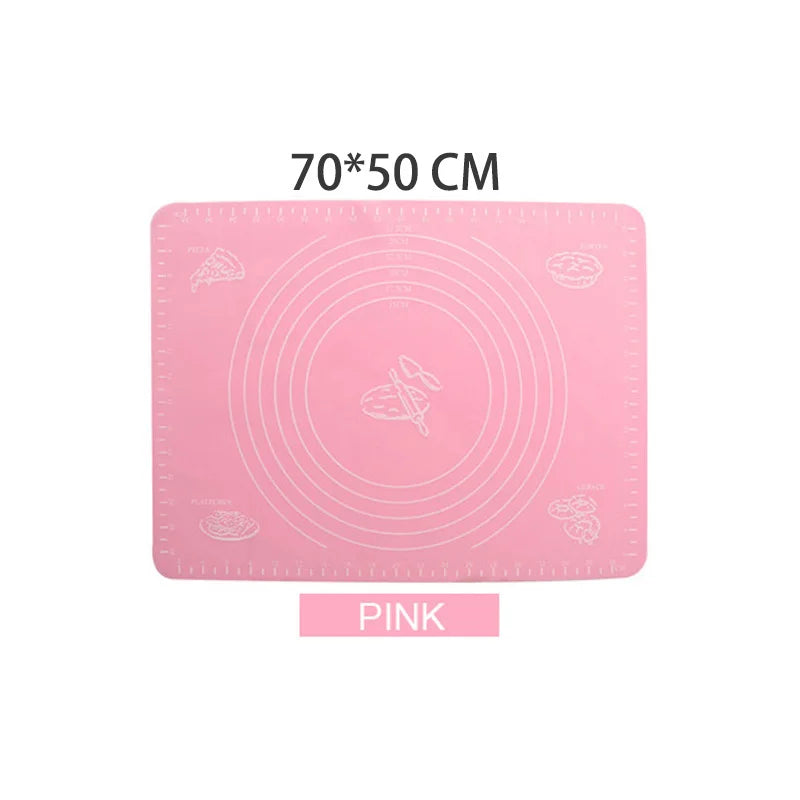 Silicone Baking Mat Kneading Dough Mat Pizza Cake Sheet Liner Kitchen Cooking Grill Gadgets Bakeware Table Mats Pad Pastry Tools