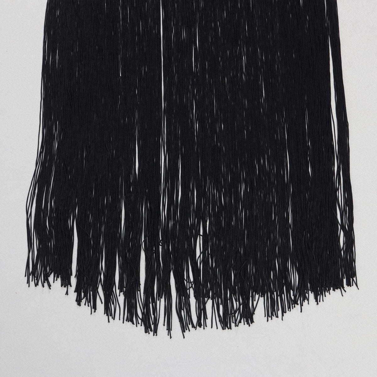 CM.YAYA Women One Shoulder Tassel Sleeveless Long Dress Diagonal Collar Summer Street Evening Sexy Night Party Dresses Vestidos