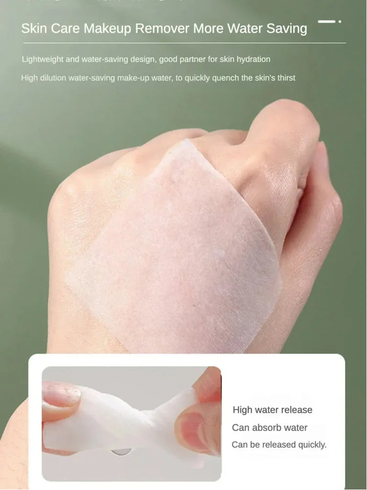 Disposable makeup cotton Soft makeup remover cotton Facial wet wipes Cleaning cotton, toner Cleansing paper Makeup cotton