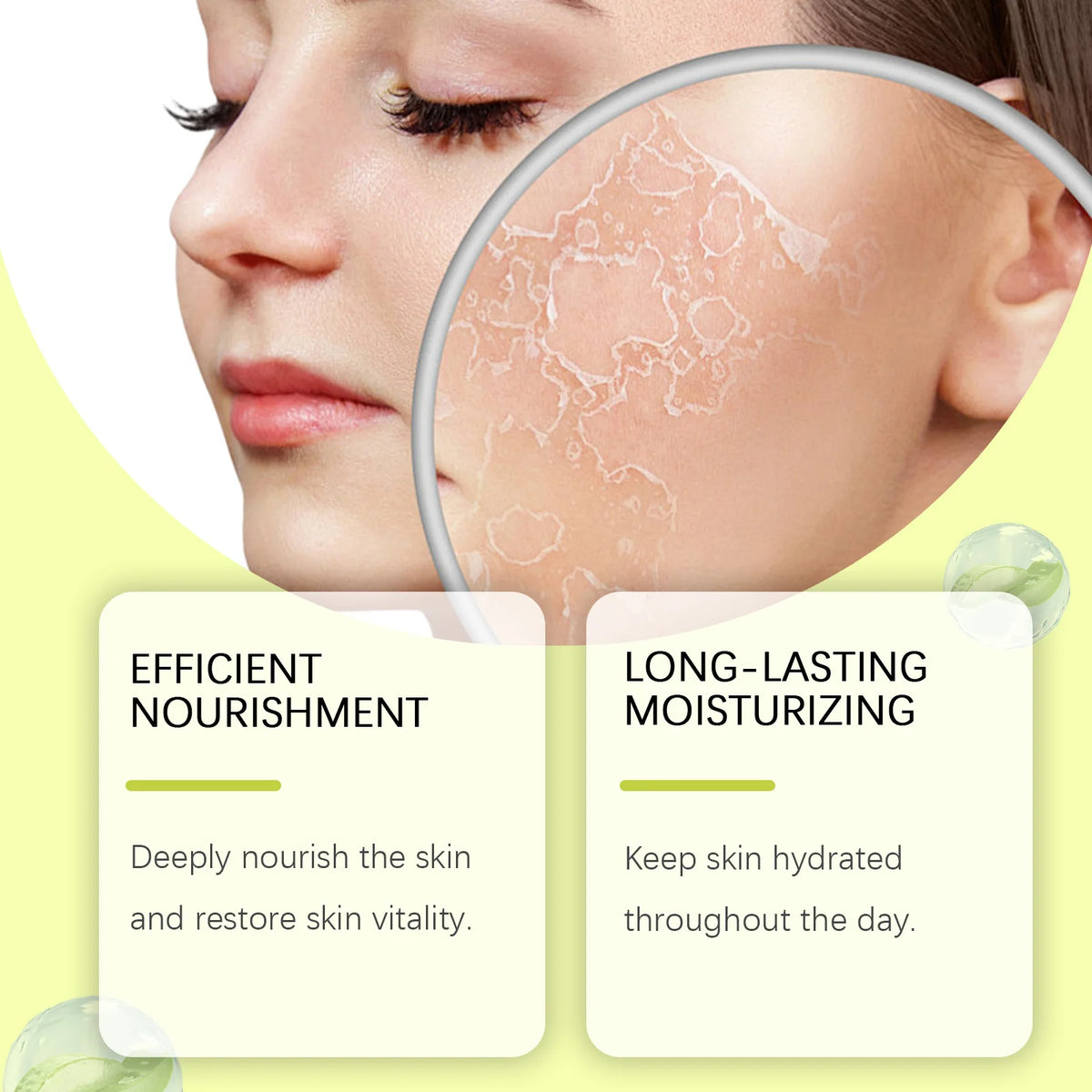 EELHOE Facial Capsule Essence Mild, Daily moisturizing, Facial Skin Care and Moisturizing Essence Capsule Winter Skincare 65g