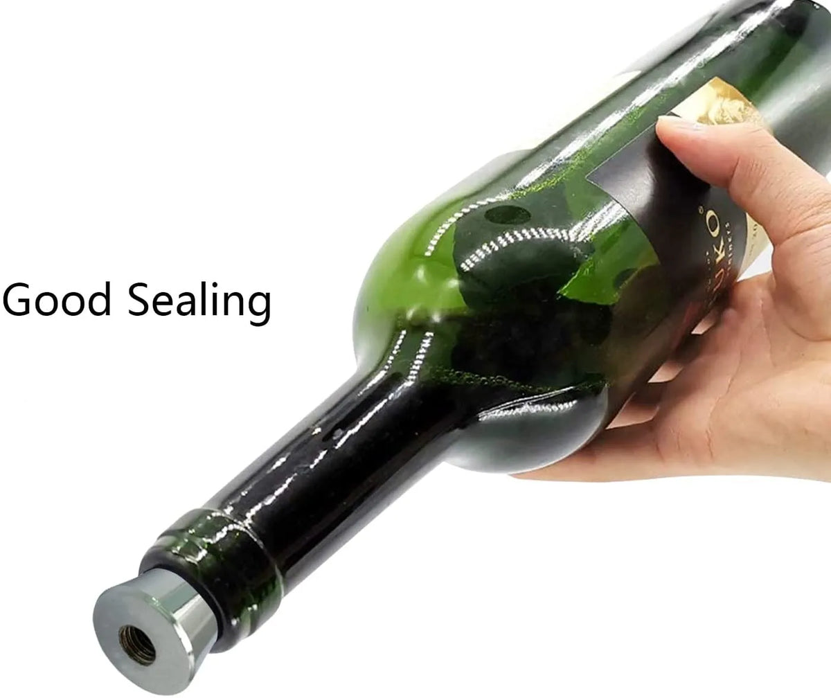Zinc Alloy Wine Bottle Stopper Rubber Wine Stoppers Reusable Bottle Stoppers for Kitchen, Bar, Gifts, Holiday Party, Wedding