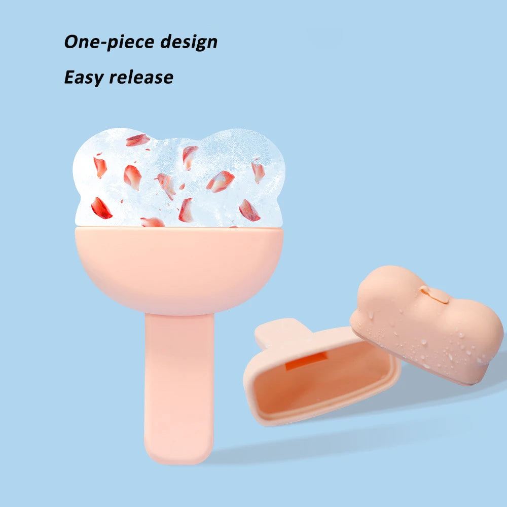 Silicone Ice Cube Roller Face Massager Shrink Pores Eye Puffiness Ice Facial Roller Beauty Ice Ball Mold Massage Skin Care Tool