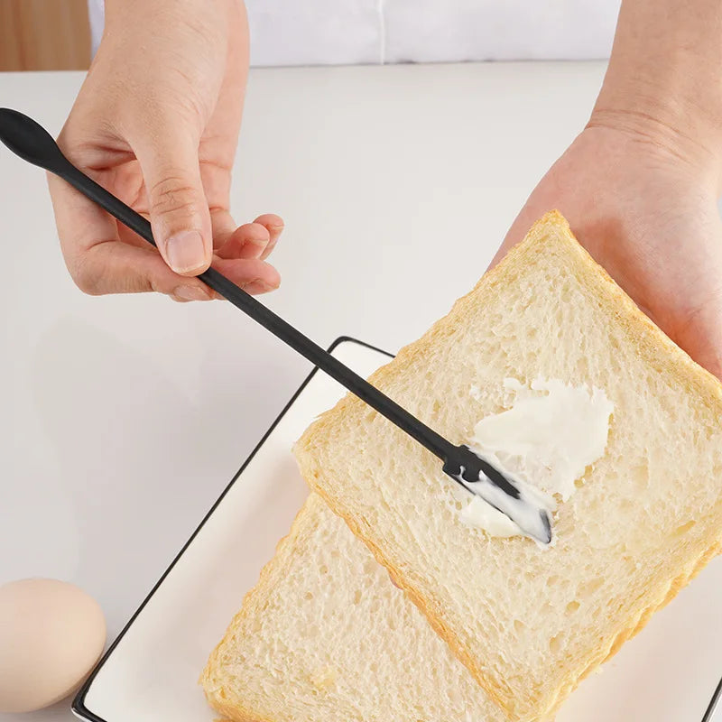 3pcs Kitchen Baking Accessories Silicone Jam Spatula  Cream Spoon Cake Decorating Tools Mixing Butter Stick  Lengthen Small Tip