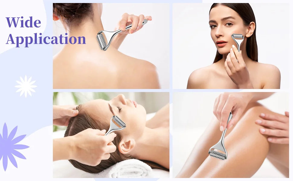 Face Massager Massage Acupuncture Roller For Neck Arm Leg Foot  Face Lifting Deep Tissue Massage Tool Face Beauty Skin Care Tool