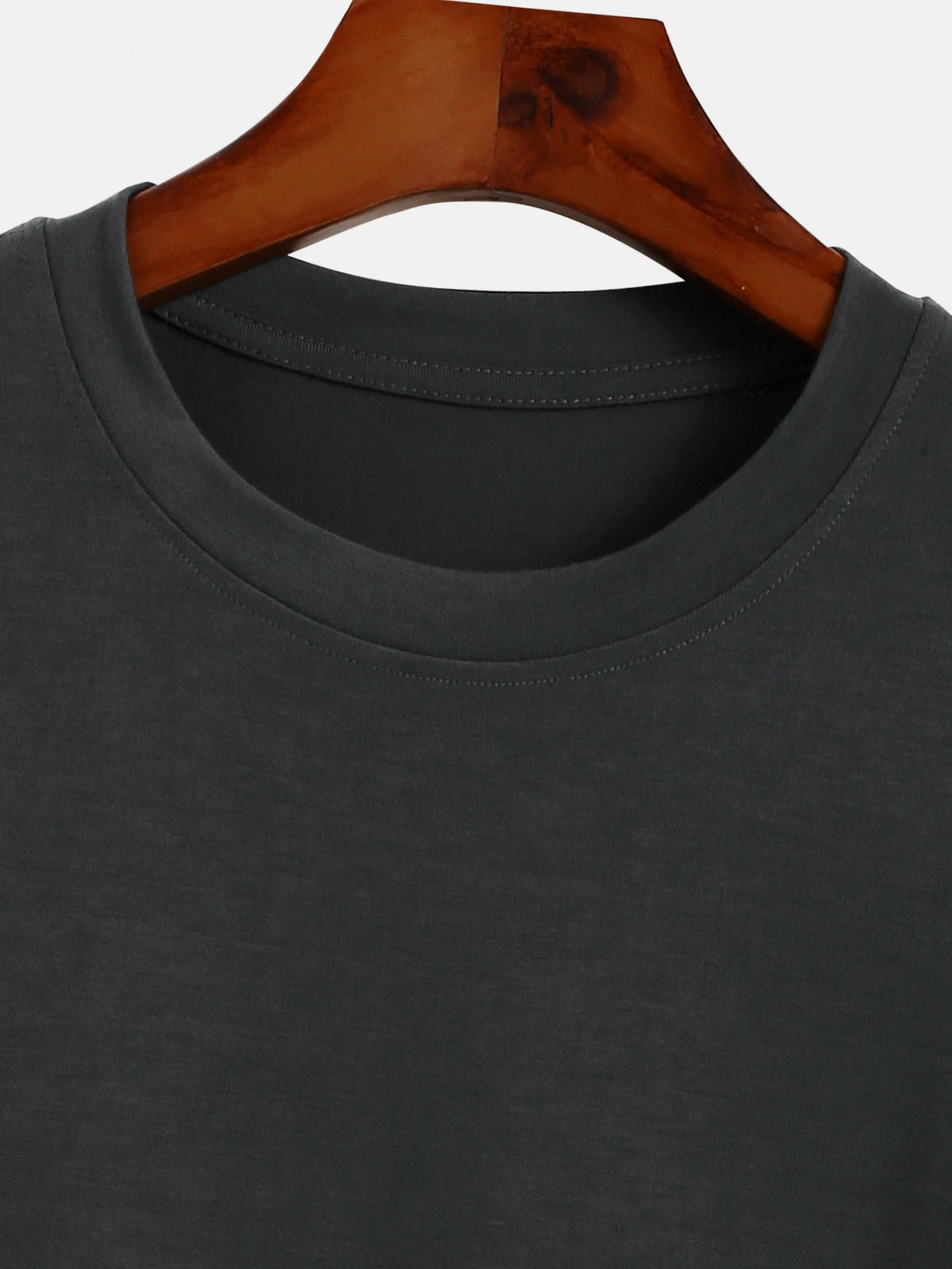 Trendy new long-sleeved t-shirt men's simple printed round neck T-shirt trend versatile casual tops men's T-shirt