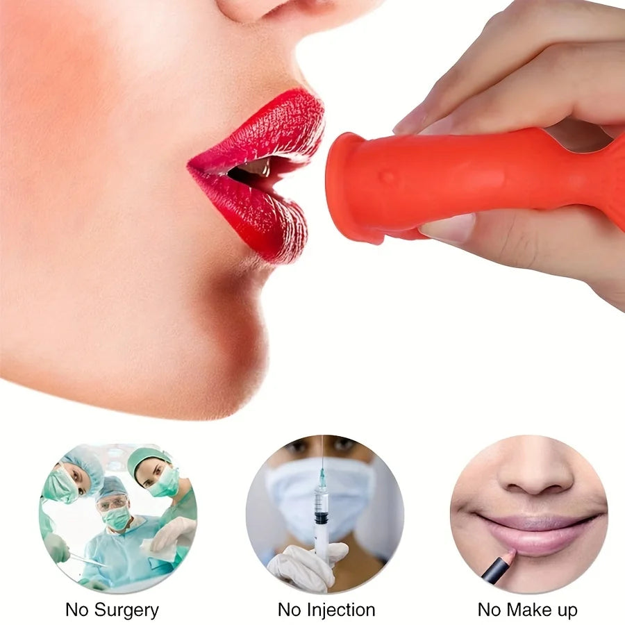 Silicone Fish Mouth Lip Plumper Women's Lip Plumping Tool Apple Lip Red Lip Beauty Facial Care Tool