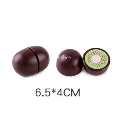 1Pcs Fruit Cutting Educational Toys Wooden Paste Stickers Vegetable Fruit Cutting Kitchen Toy Educational Toy For Children Gift