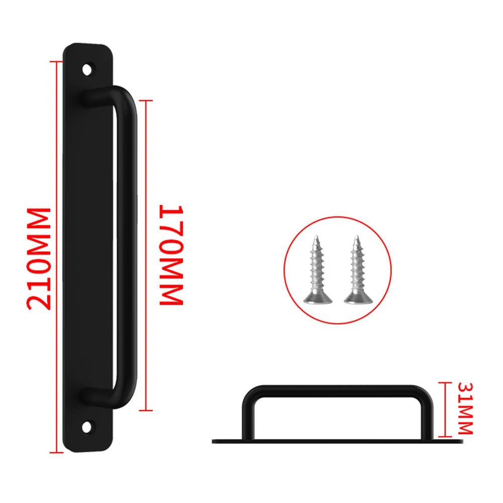 Door Handle Cabinet Pulls Aluminum Push-pull Balcony Gate Window Pulls Knob Kitchen Furniture Hardware Handle