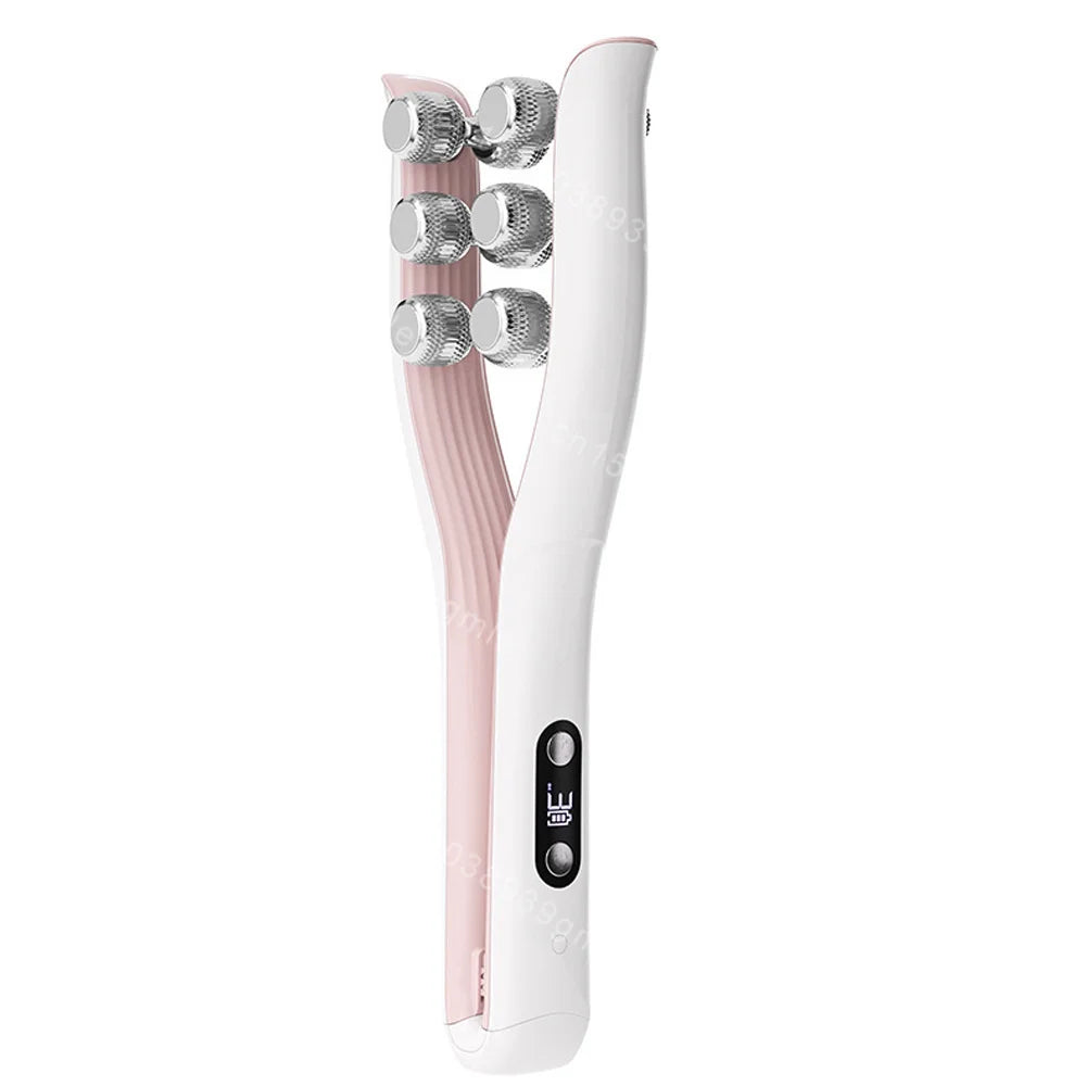 EMS Micro-Current Face Massage Roller Neck Face Lifting Firming Facial Lift Massager Anti Wrinkle Face Slimming Beauty Skin Care