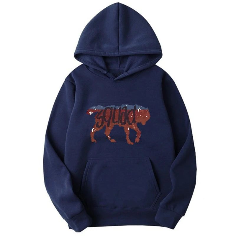 2024 Funny Retro Wolf Squad Men Hoodies Sweatshirt Awesome Wolf Student High School Wild Rad Life Is Strange Tank Squad Hoodie