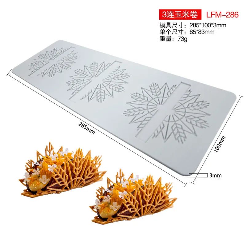 Various Leaf Butterfly  flower Silicone Cake Lace Mold Snowflakes deer Shape Fondant Mold Cake Decorating Tool  kitchen bakeware