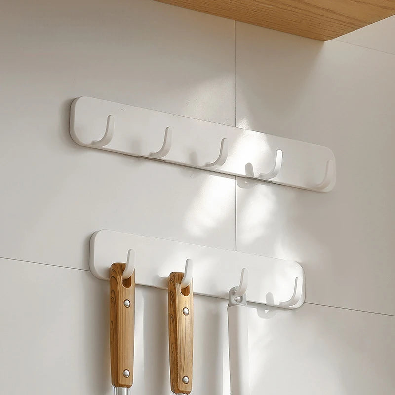 No punching hook door back row hook strong viscose kitchen bathroom bathroom waterproof wall hanging clothes hook